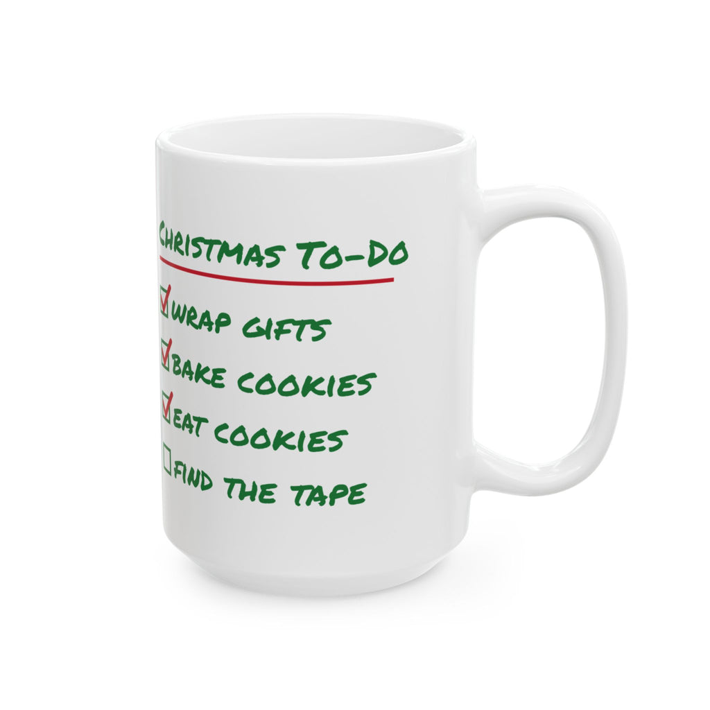 Funny Christmas Coffee Mug Christmas To Do List Eat Cookies