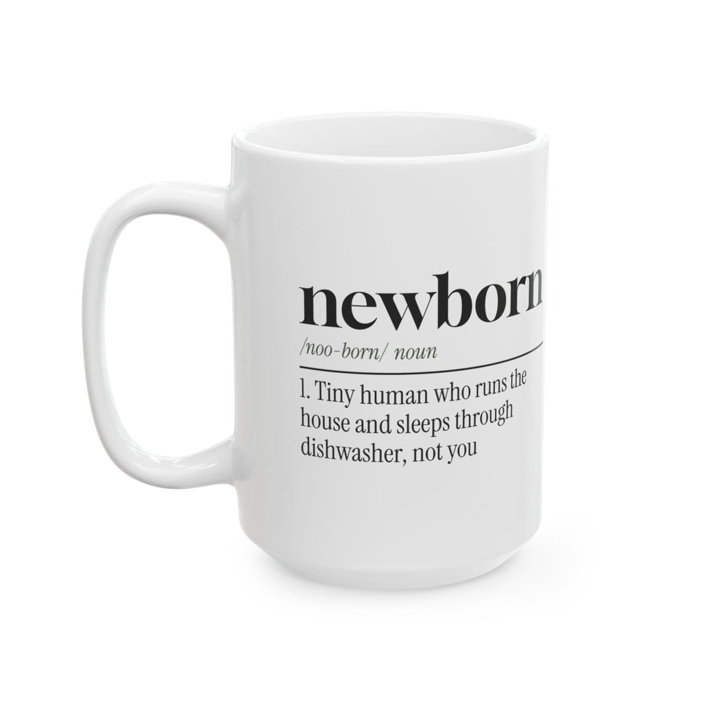 New Mom Coffee Mug Funny Newborn Dictionary For First Time Moms