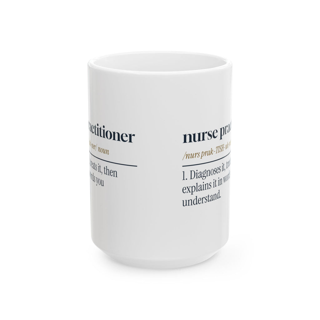 Nurse Practitioner Coffee Mug Dictionary Definition For NP Grads