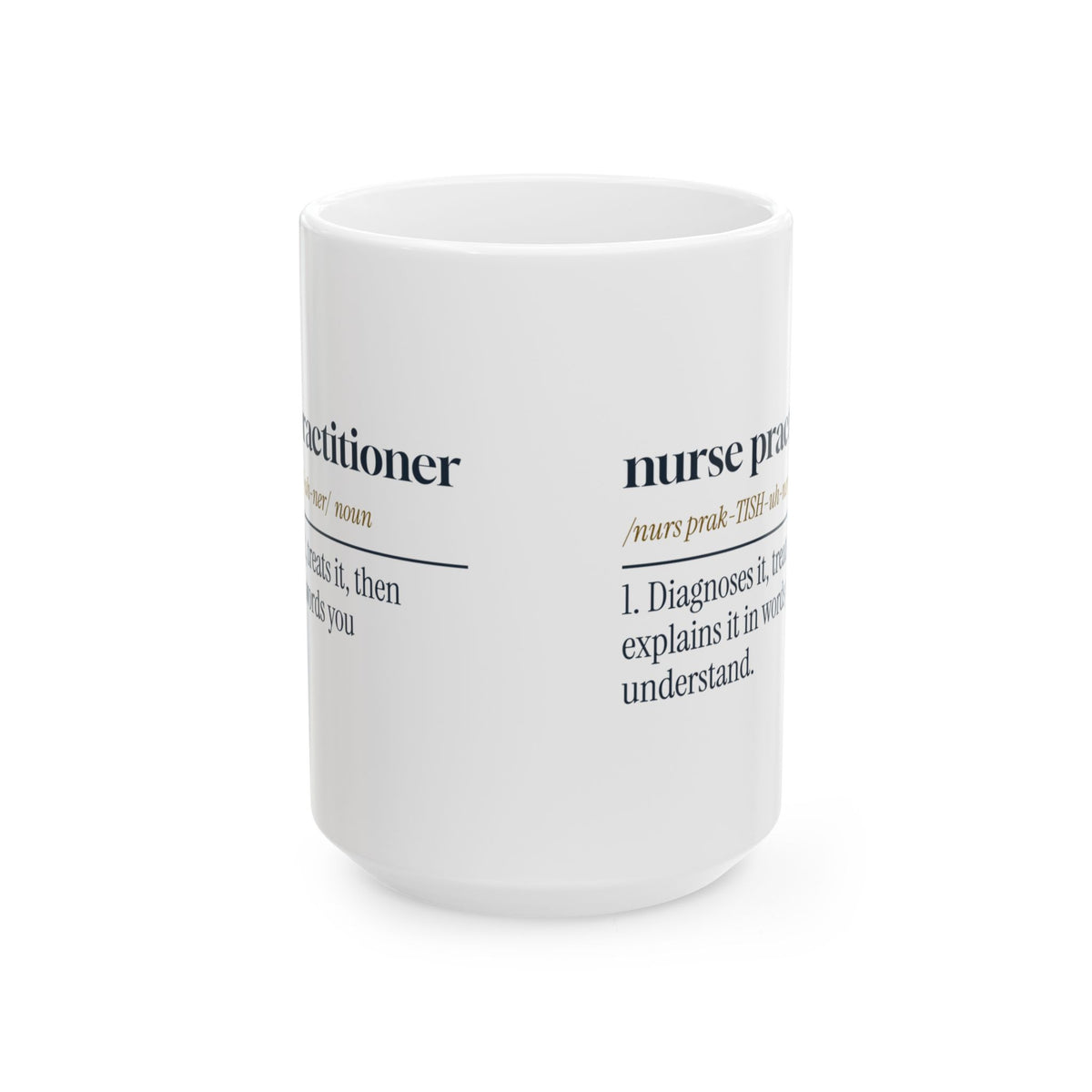Nurse Practitioner Coffee Mug Dictionary Definition For NP Grads