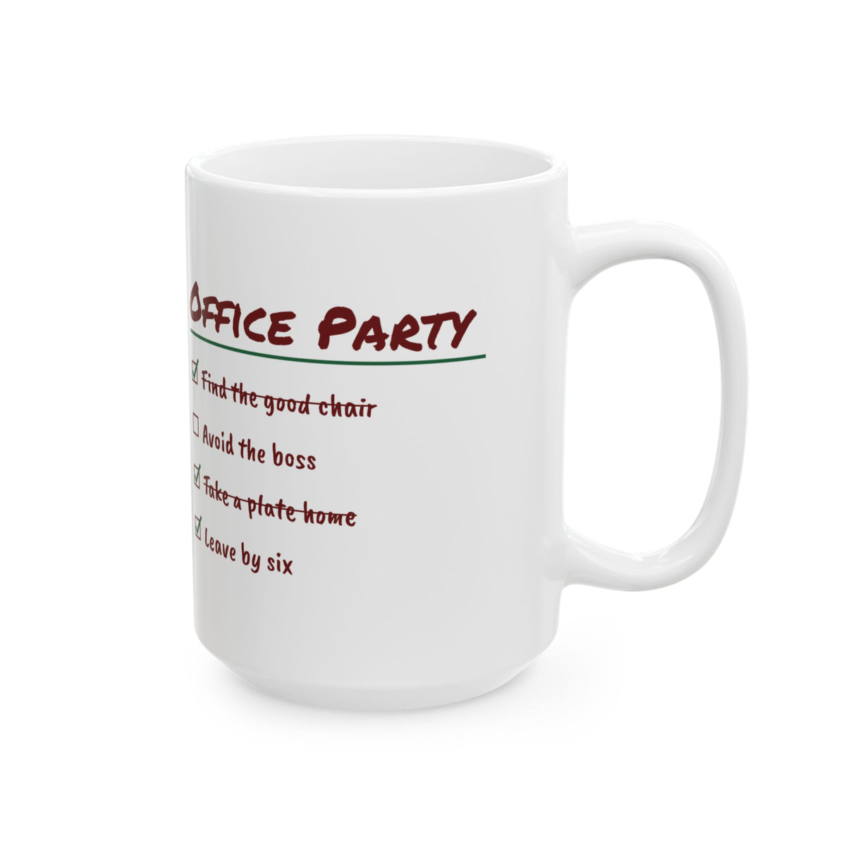 Funny Christmas Coworker Coffee Mug Take A Plate Home Leave By Six
