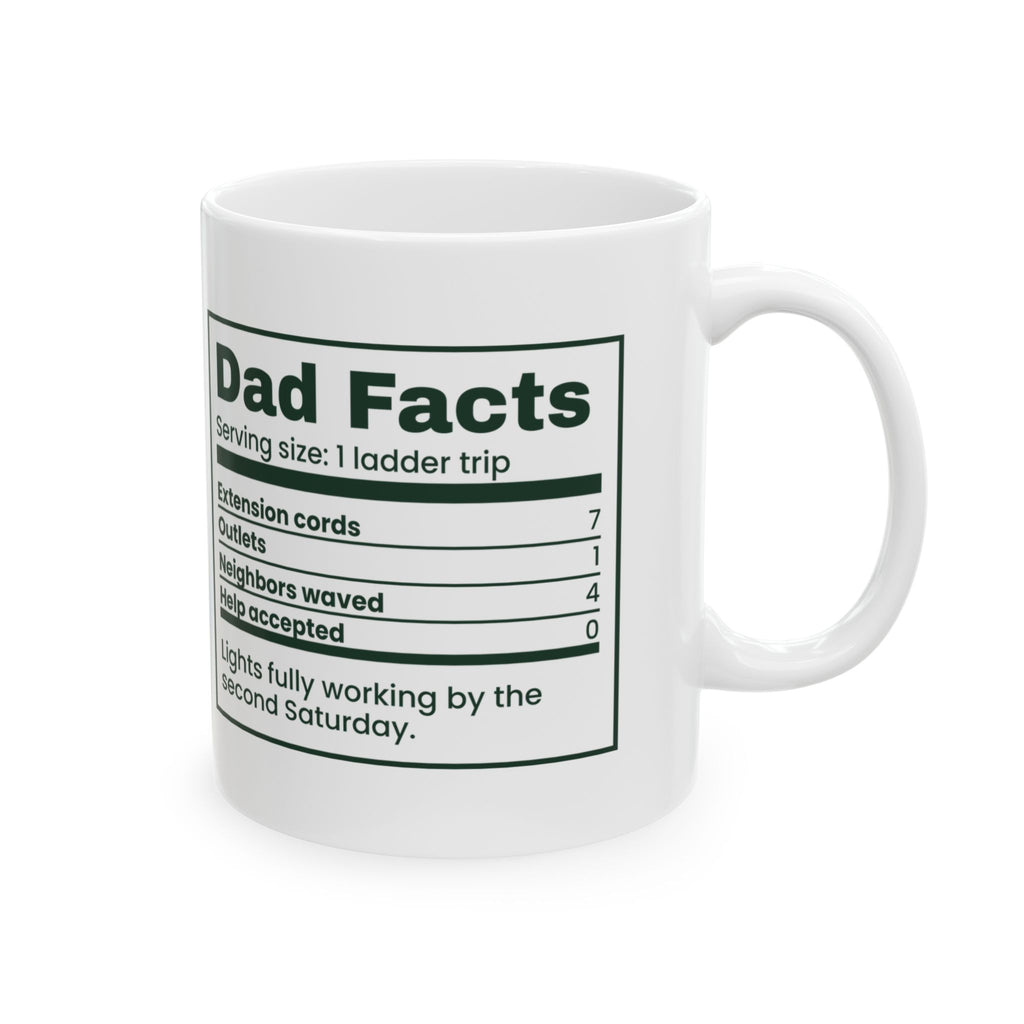 Funny Christmas Coffee Mug Dad Facts Extension Cords 7 For Dad
