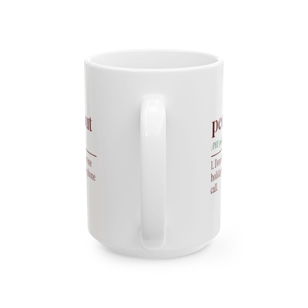 Funny Christmas Introvert Coffee Mug Peopled Out Dictionary Definition