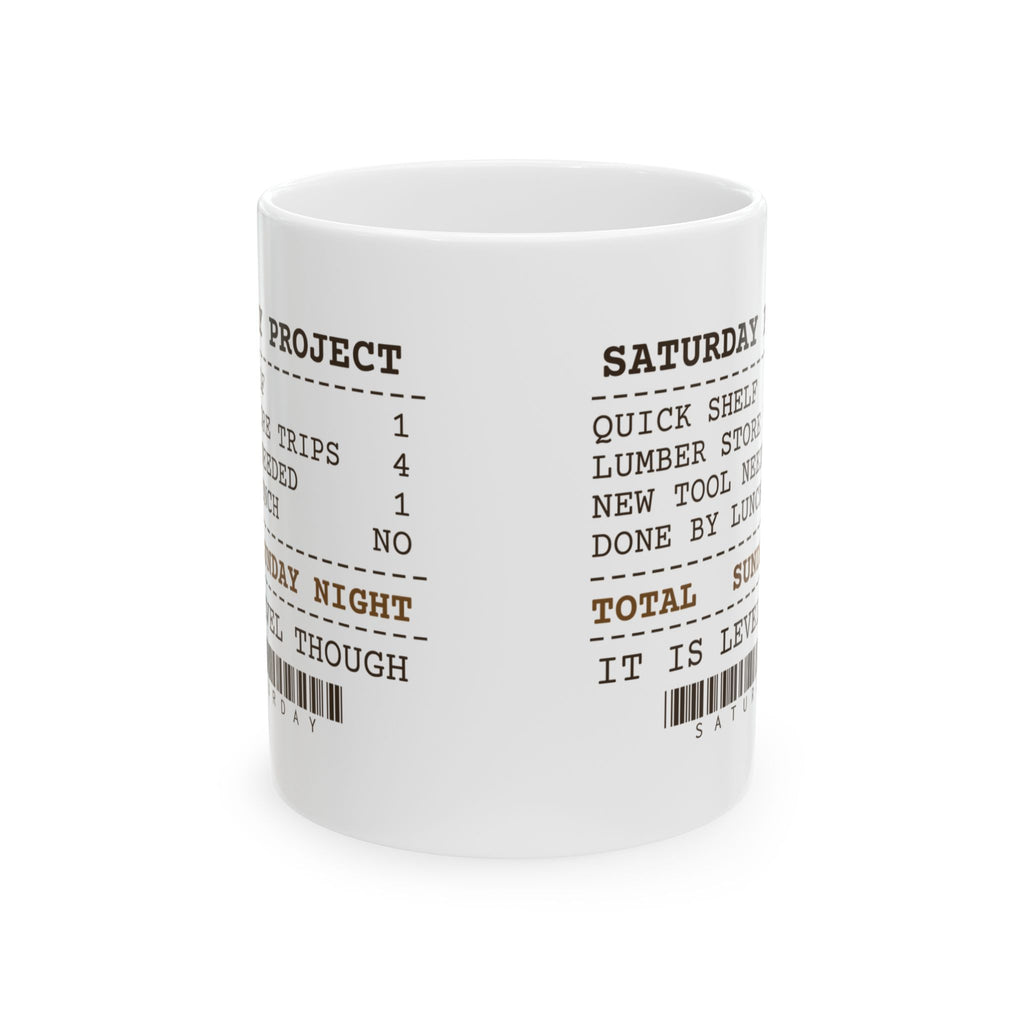 Funny Carpenter Coffee Mug Quick Shelf Project Receipt For Carpenters