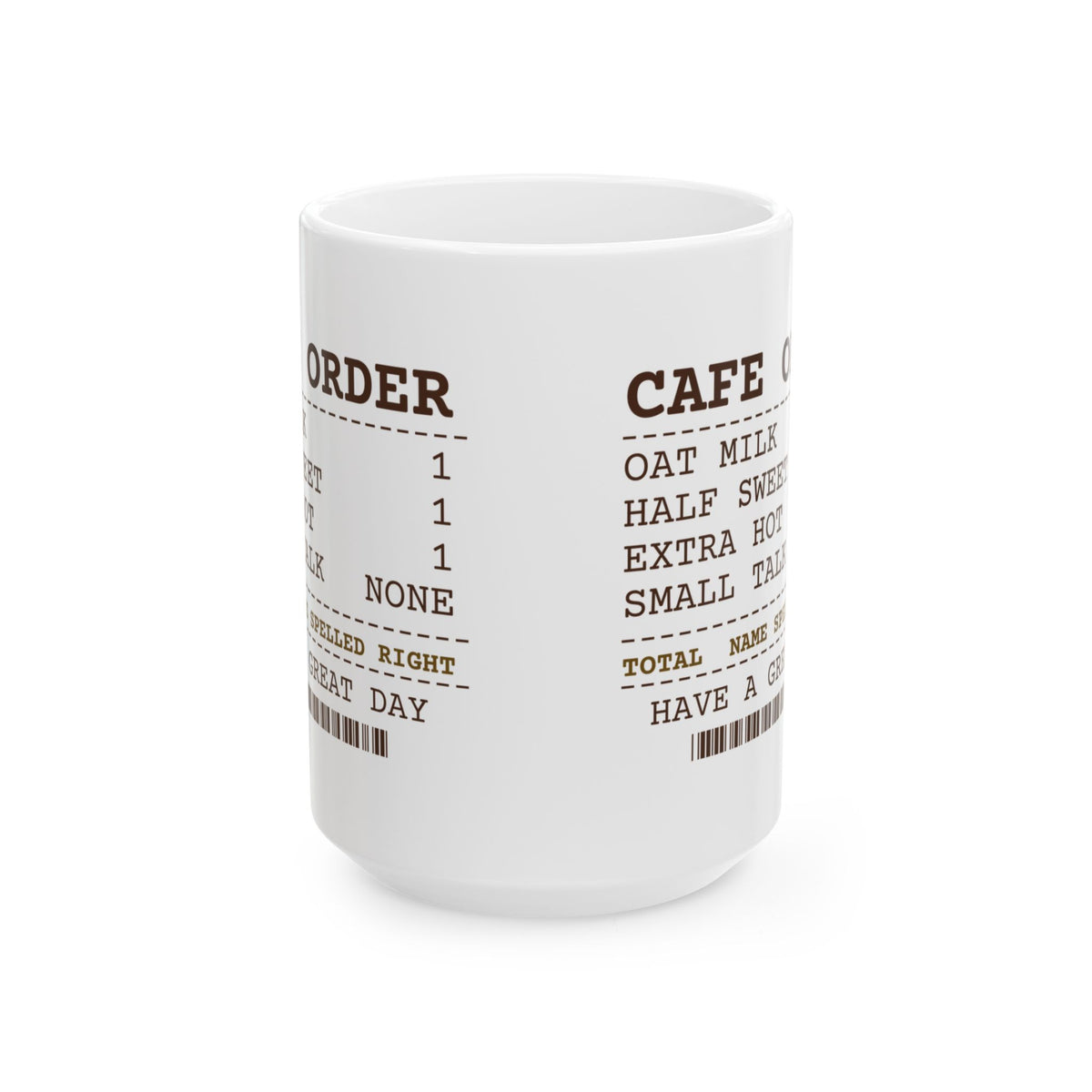 Funny Coffee Lover Coffee Mug Extra Hot Half Sweet Name Spelled Right