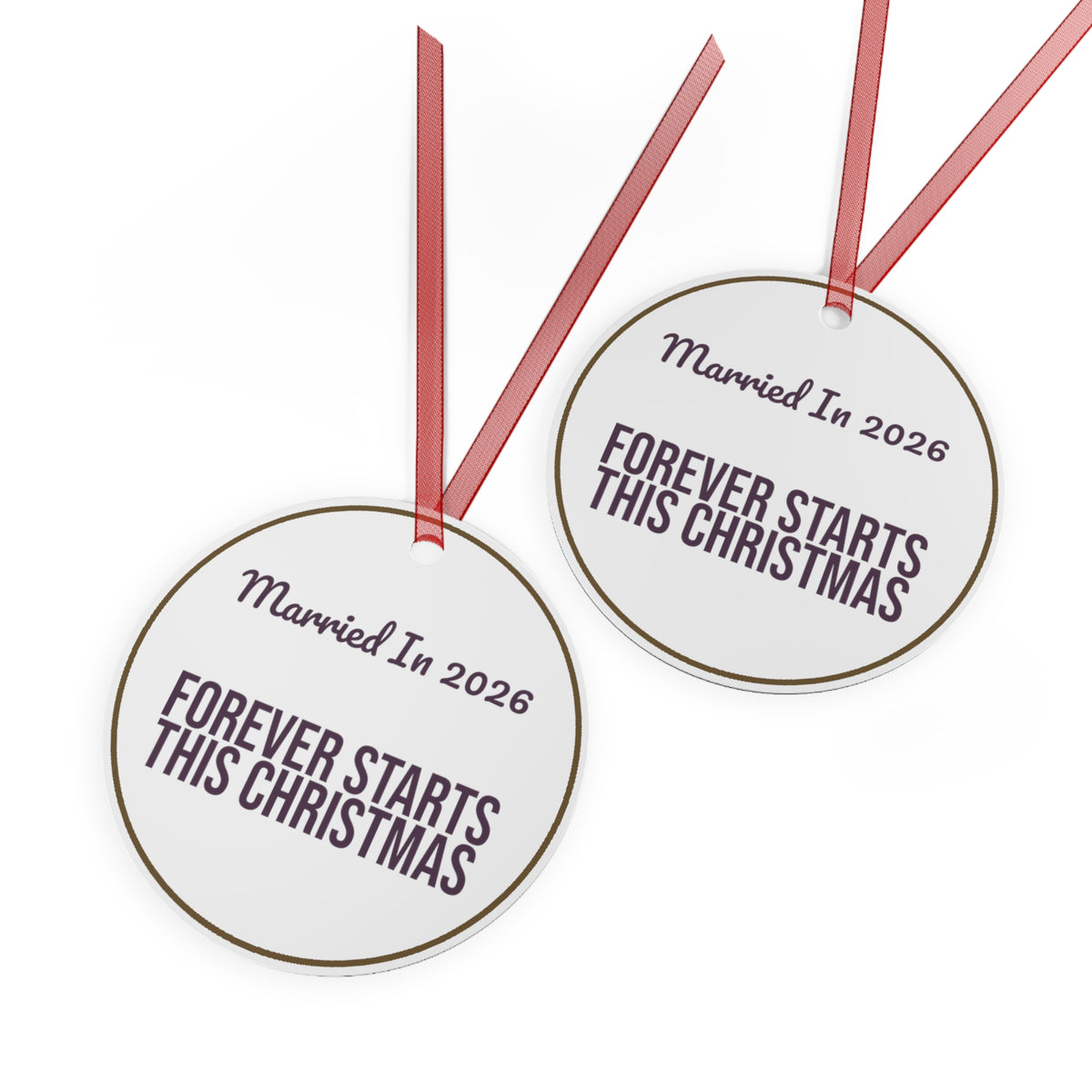 Christmas Ornament Married In 2026 Forever Starts This Christmas