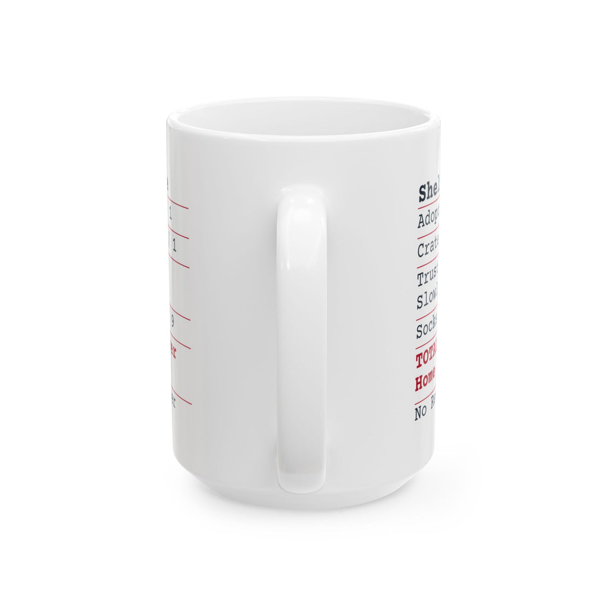 Funny Rescue Pet Coffee Mug Shelter Lane Receipt Forever Home