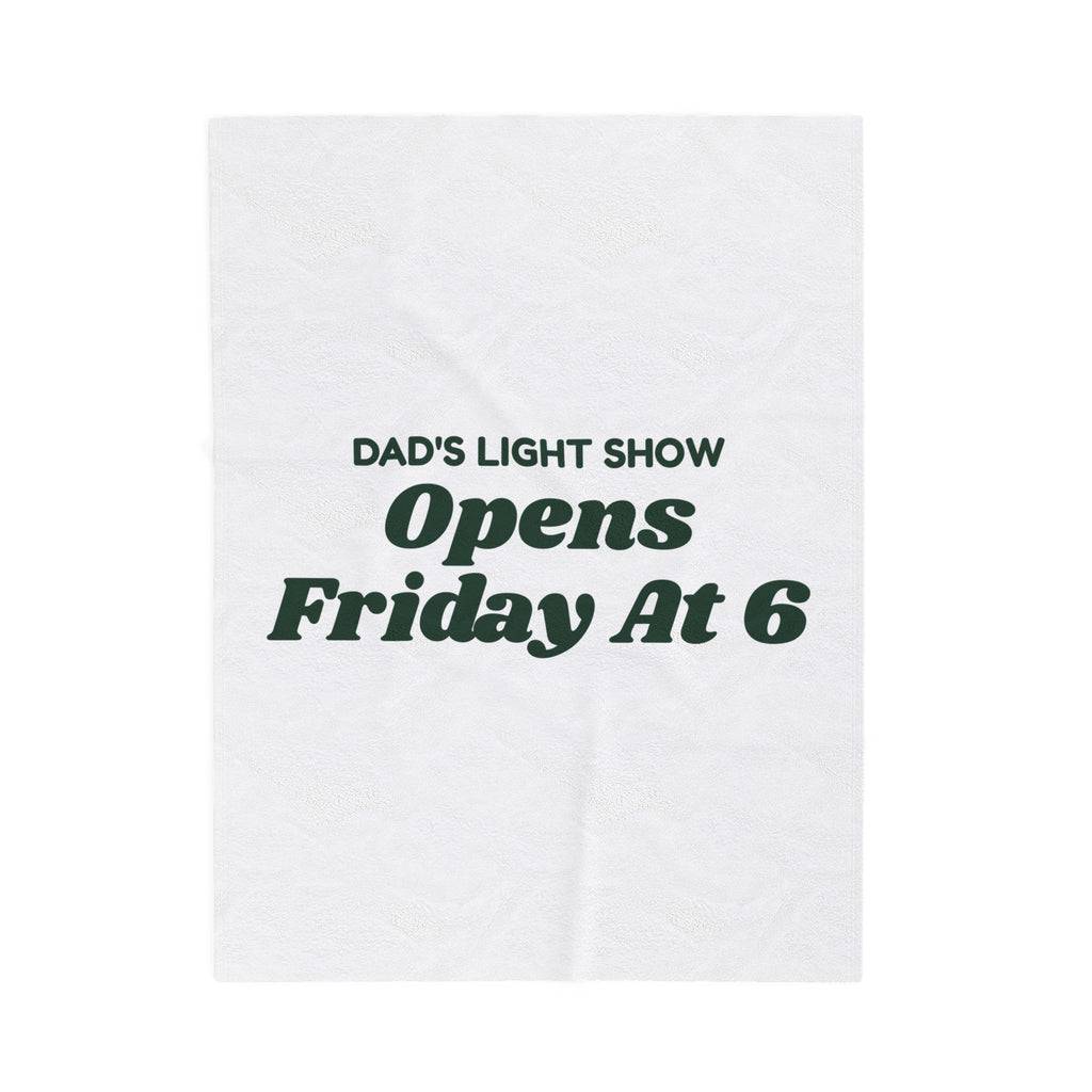 Funny Christmas Throw Blanket Dad's Light Show Opens Friday At 6 For Dad