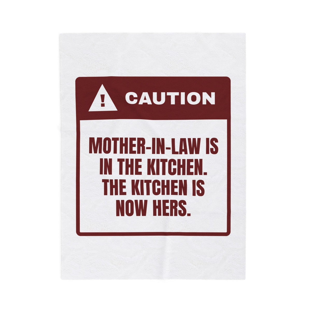 Funny In-Laws Christmas Throw Blanket Mother-In-Law Is In The Kitchen