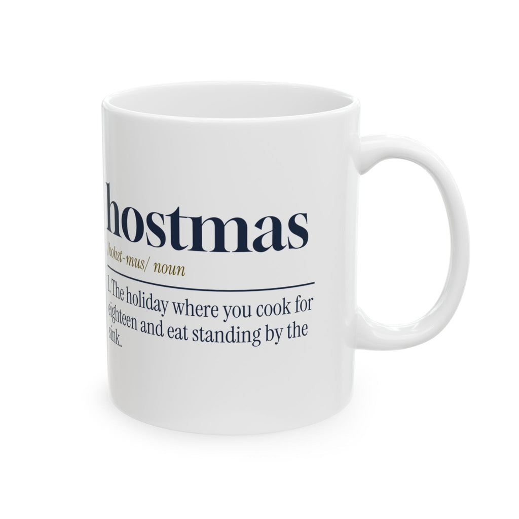 Funny Christmas Host Coffee Mug Hostmas Dictionary Definition