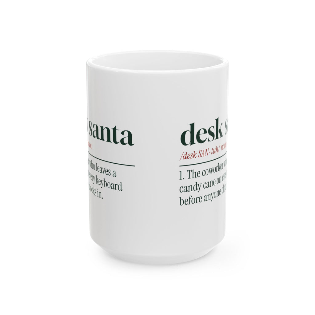 Funny Christmas Coworker Coffee Mug Desk Santa Dictionary Definition