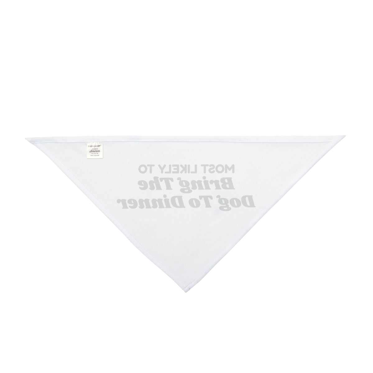 Funny Christmas Family Dog Bandana Most Likely To Bring The Dog To Dinner