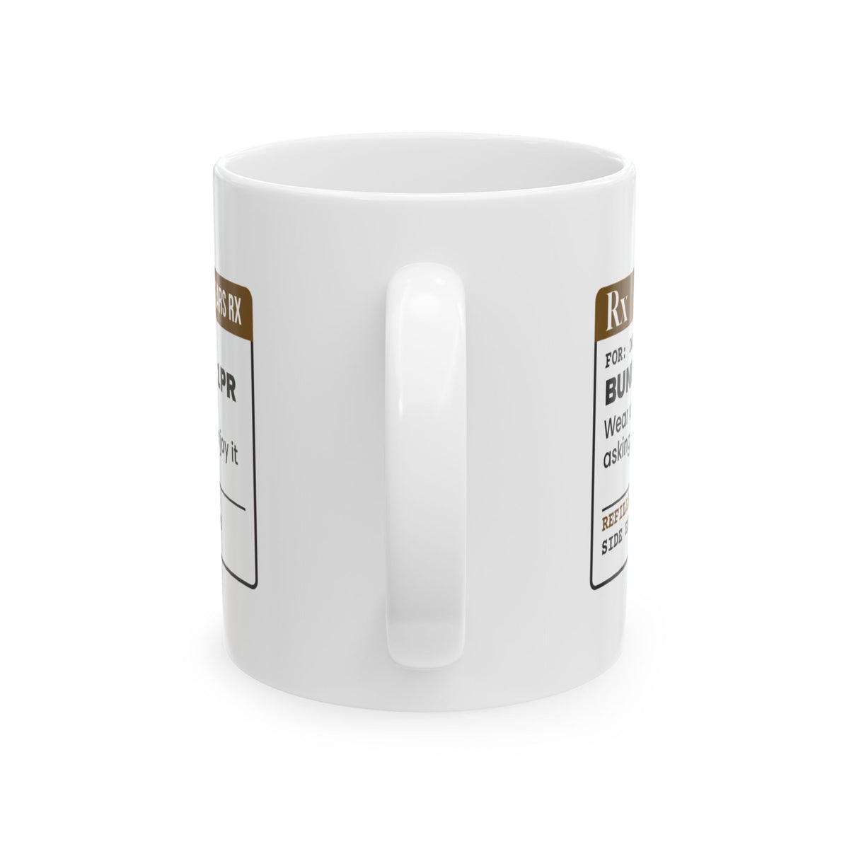Funny Egg Hunt Coffee Mug Bunny Ears Prescription For Dad