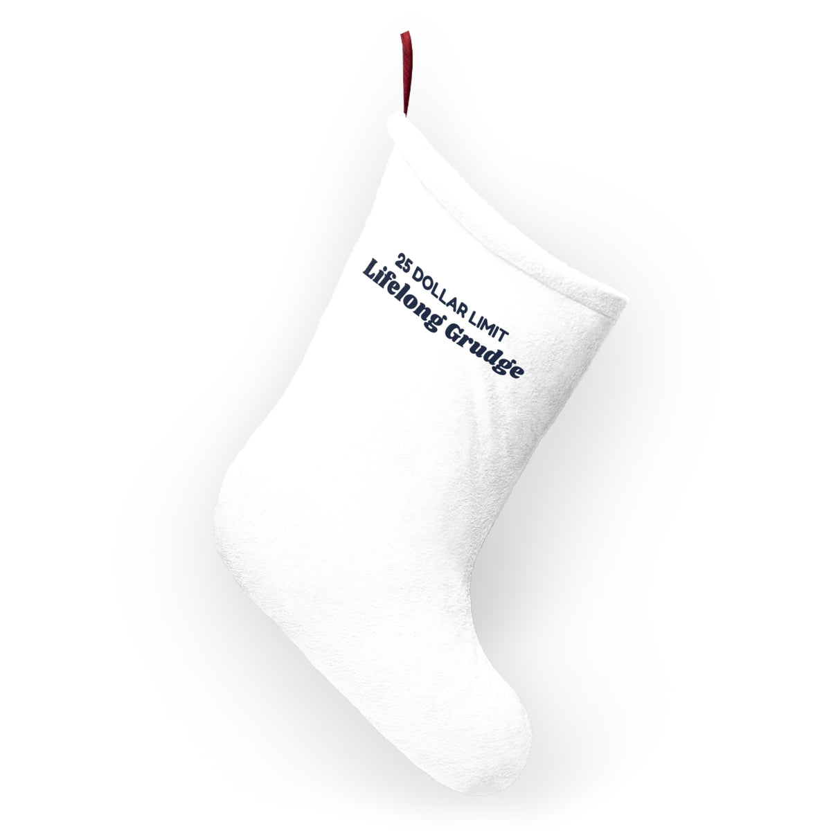Funny White Elephant Christmas Stocking 25 Dollar Limit Lifelong Grudge