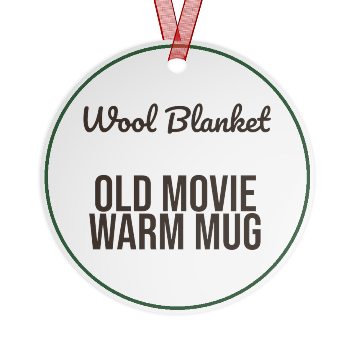 Cozy Christmas Ornament Wool Blanket Old Movie Warm Mug