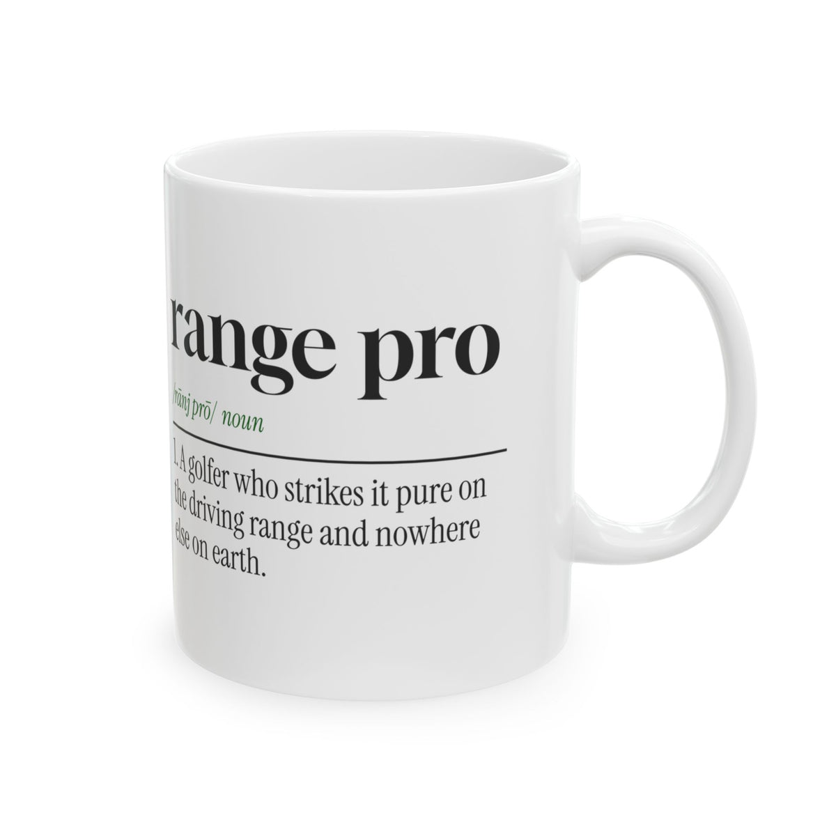 Golf Coffee Mug Range Pro Definition For Weekend Golfers