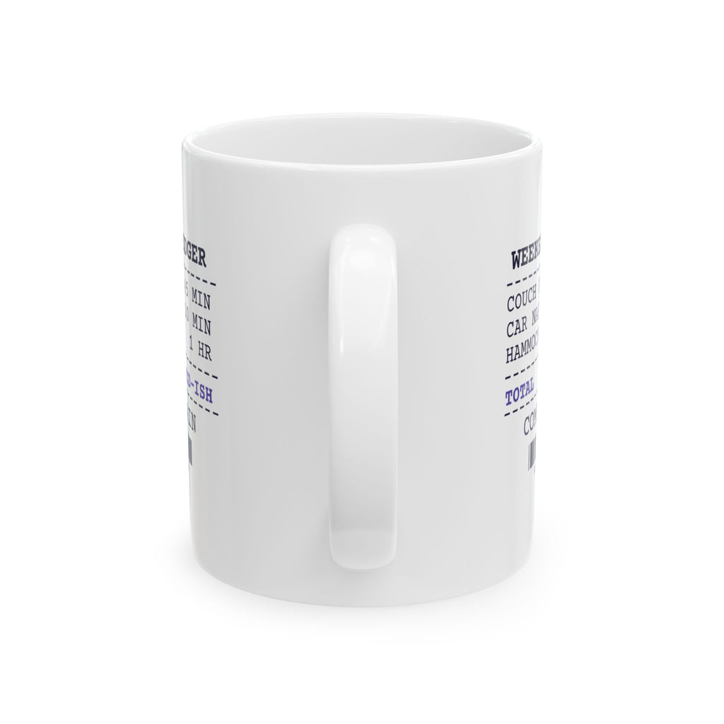 Funny Nap Coffee Mug Weekend Nap Ledger Receipt For Nap Lovers