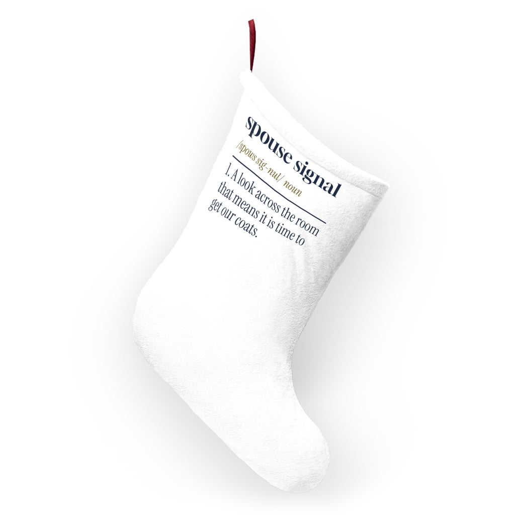 Funny Christmas In Laws Christmas Stocking Spouse Signal Definition