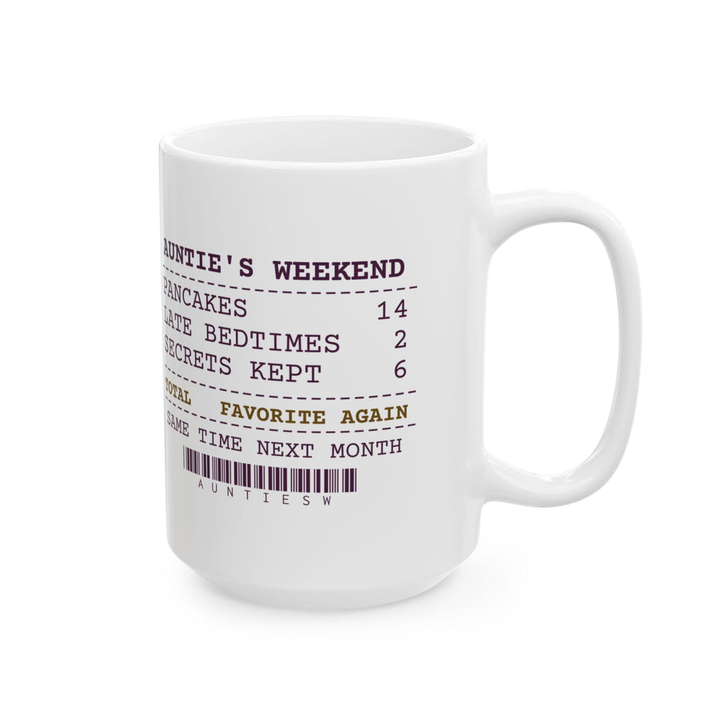 Funny Aunt Coffee Mug Six Secrets Kept Favorite Again Receipt