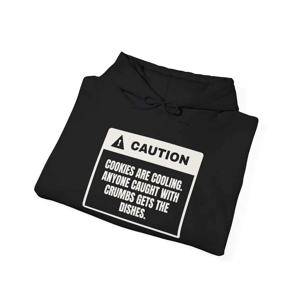 Funny Christmas Baking Hoodie Crumbs Mean Dish Duty Warning