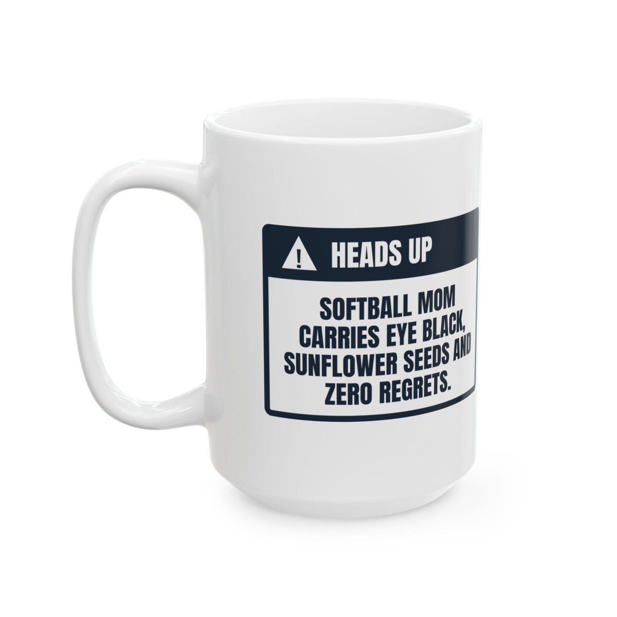Funny Softball Mom Coffee Mug Eye Black In My Purse For Moms