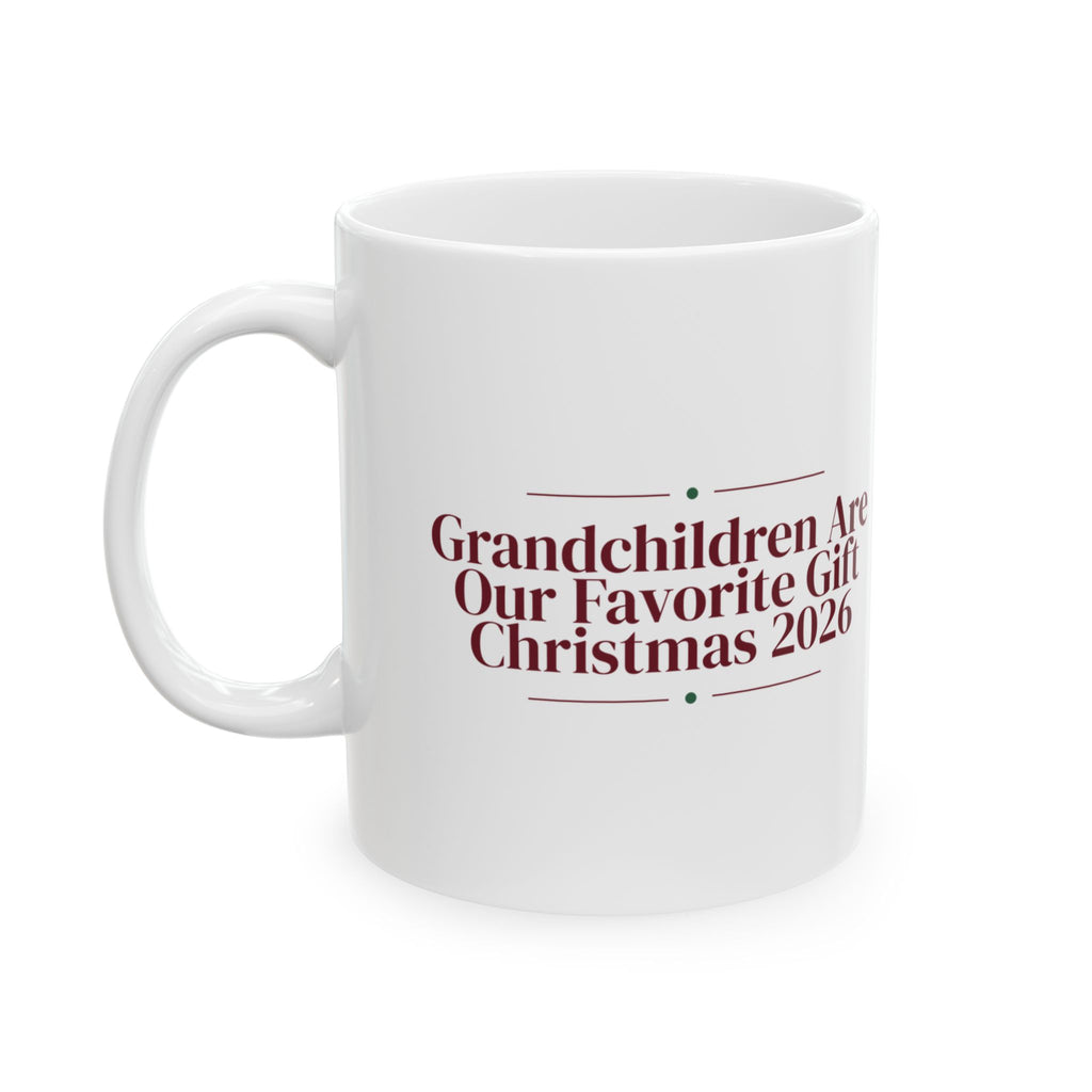 Grandchildren Are Our Favorite Present 2026 Christmas Coffee Mug