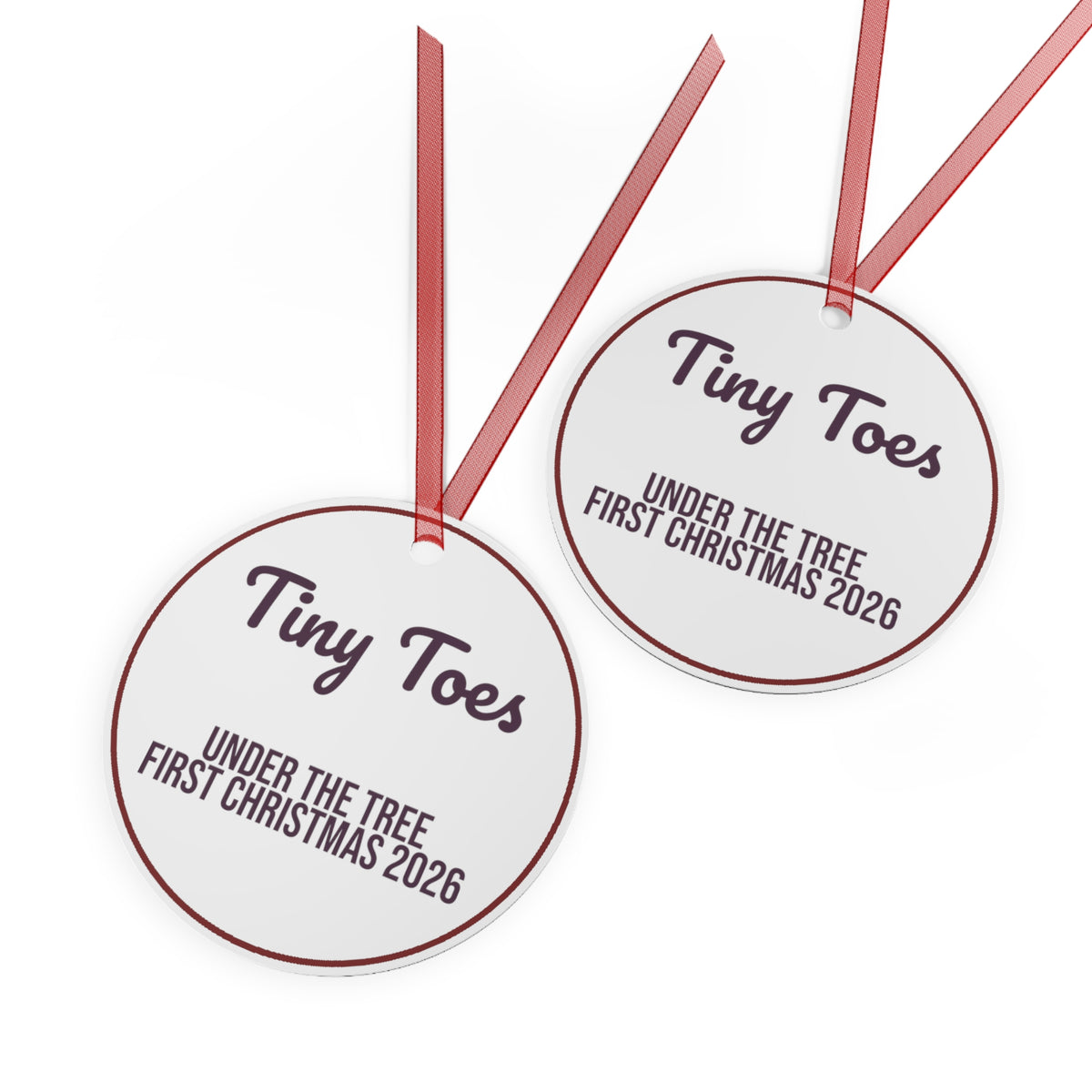 Christmas Ornament Tiny Toes Under The Tree First Christmas 2026