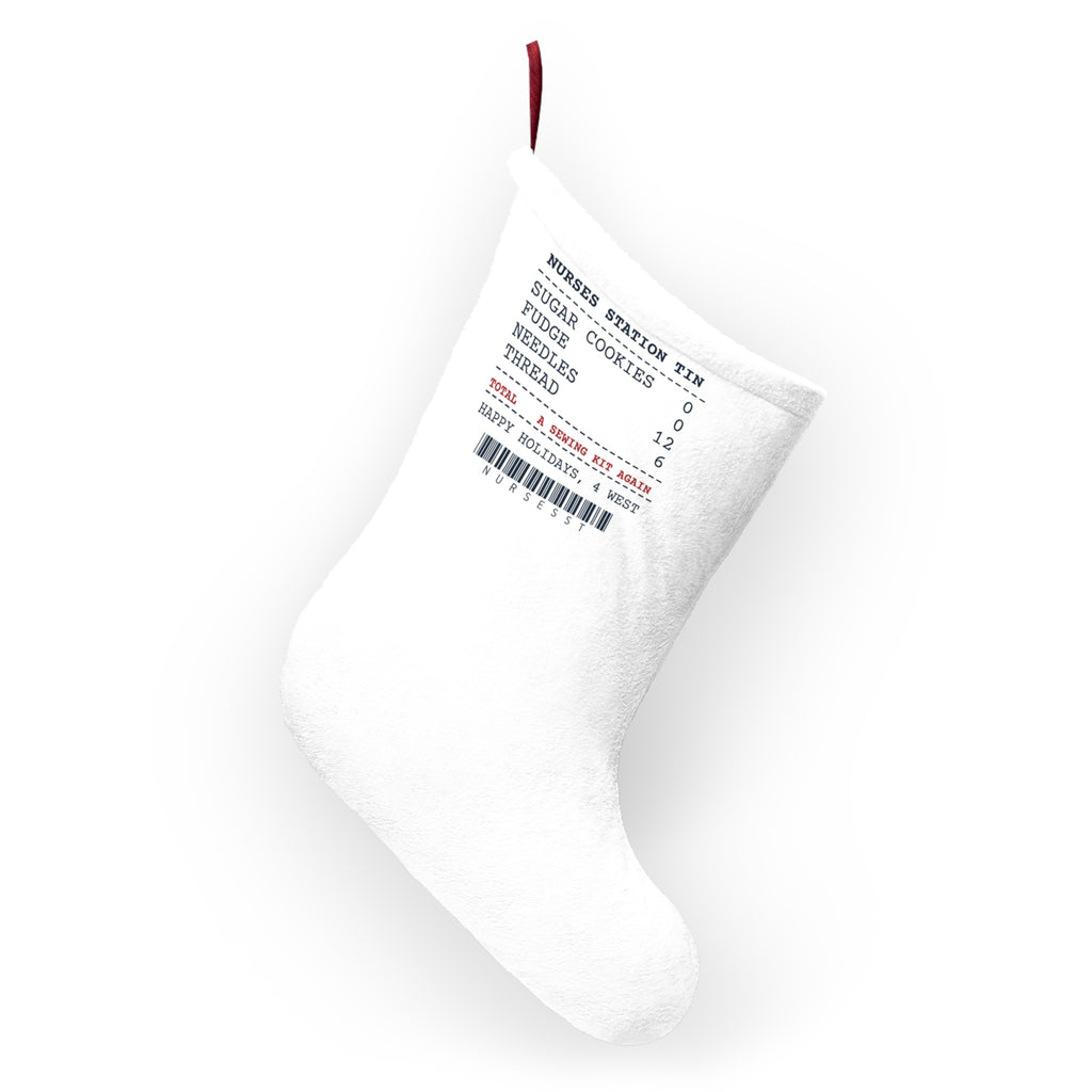 Funny Christmas Nurse Christmas Stocking Opened The Cookie Tin Found A
