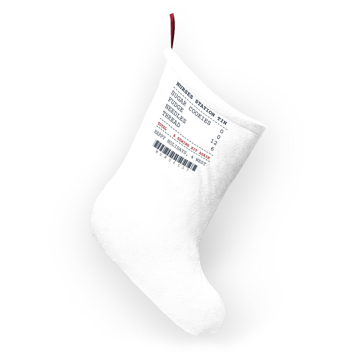 Funny Christmas Nurse Christmas Stocking Opened The Cookie Tin Found A