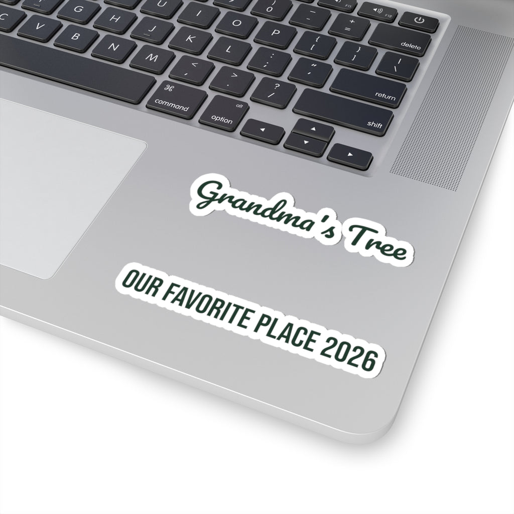 Christmas Sticker Grandma's Tree Our Favorite Place 2026 For Grandma