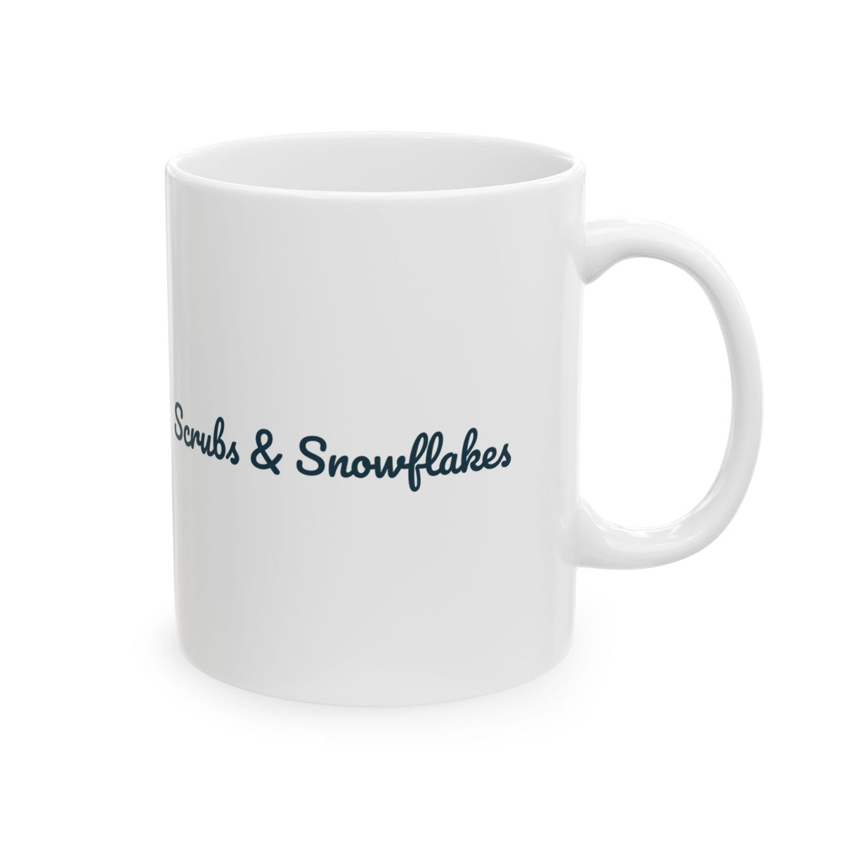 Christmas Nurse Coffee Mug Scrubs And Snowflakes For Nurses