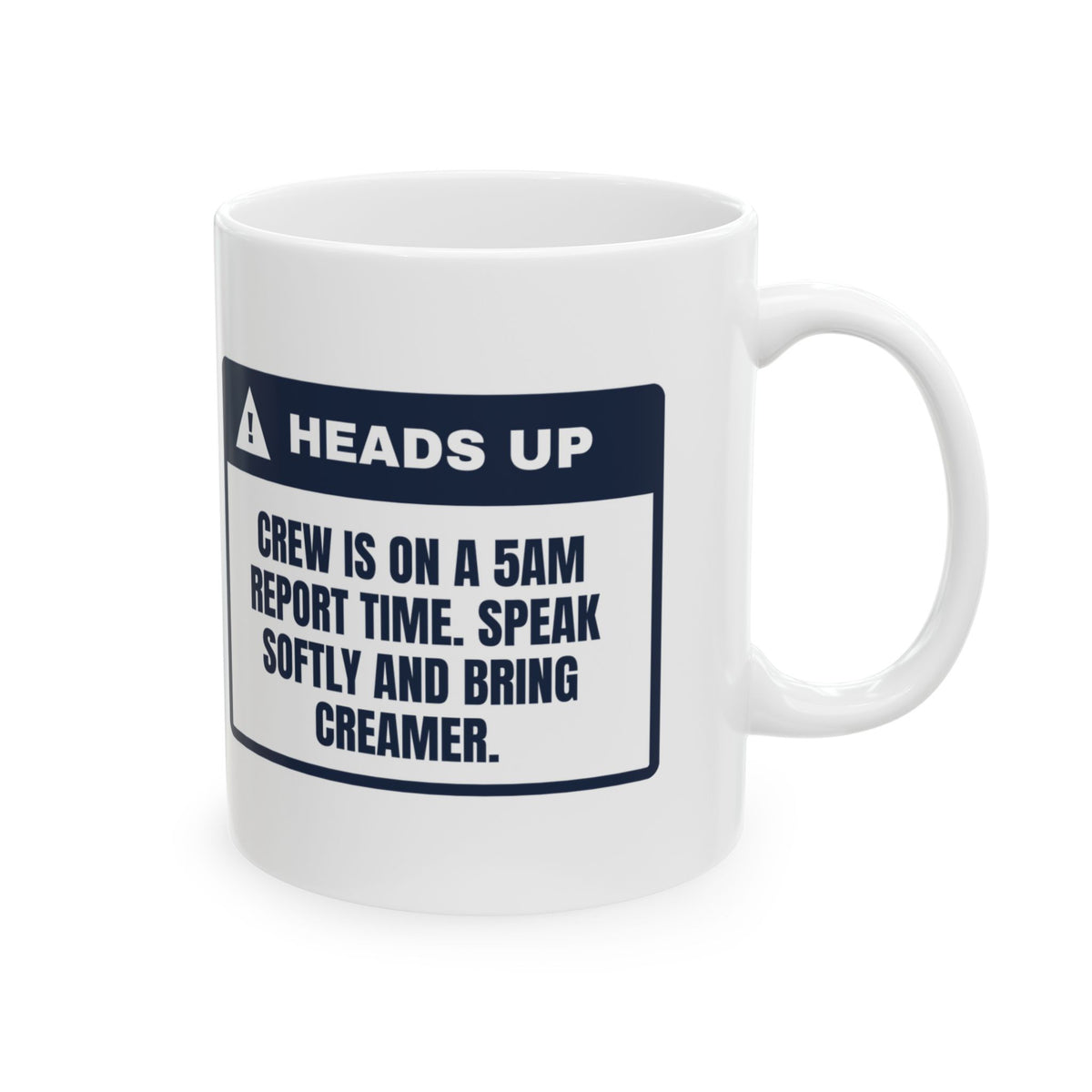 Funny Flight Attendant Mug 5am Report Time Bring Creamer