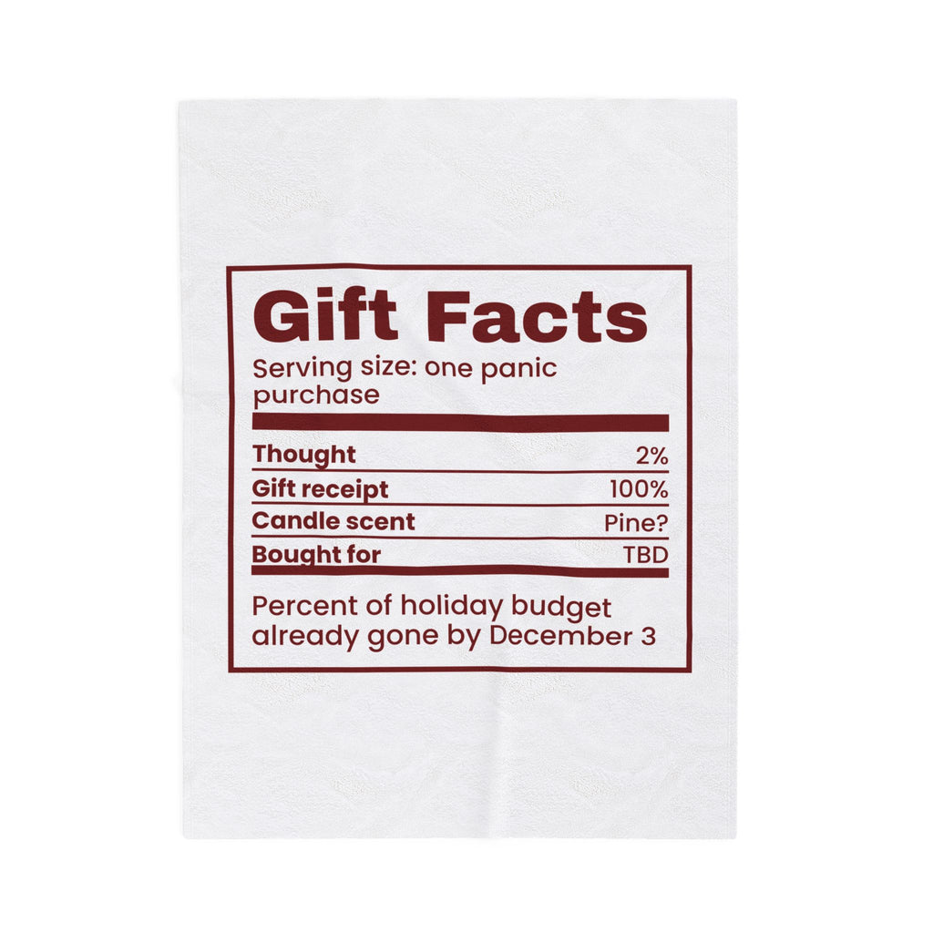 Funny Christmas Throw Blanket Gift Facts Bought For TBD For Shoppers