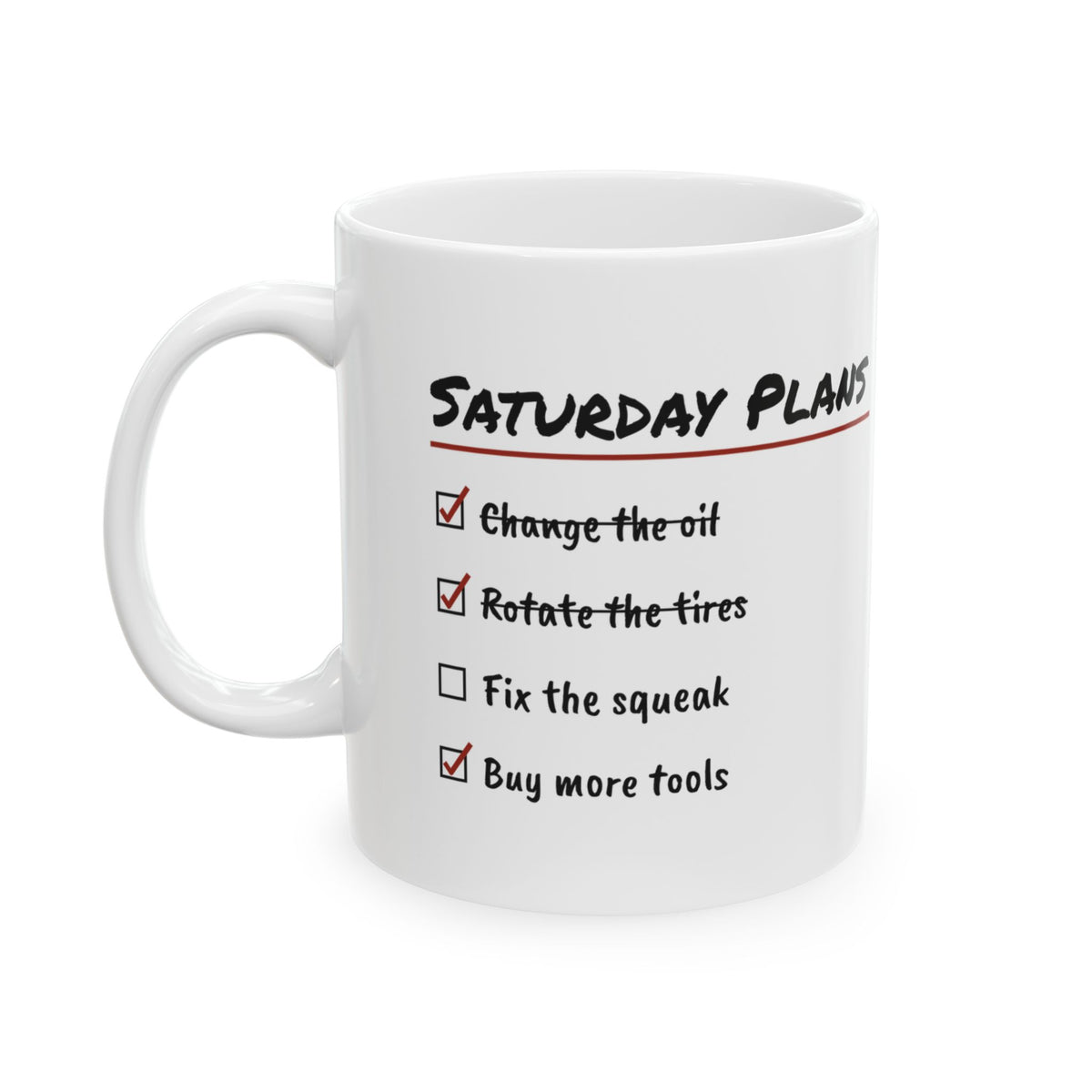 Car Guy Coffee Mug Saturday Plans Buy More Tools