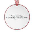 Christmas Ornament Proud New Papa Grandbaby Christmas 2026 For Grandpa