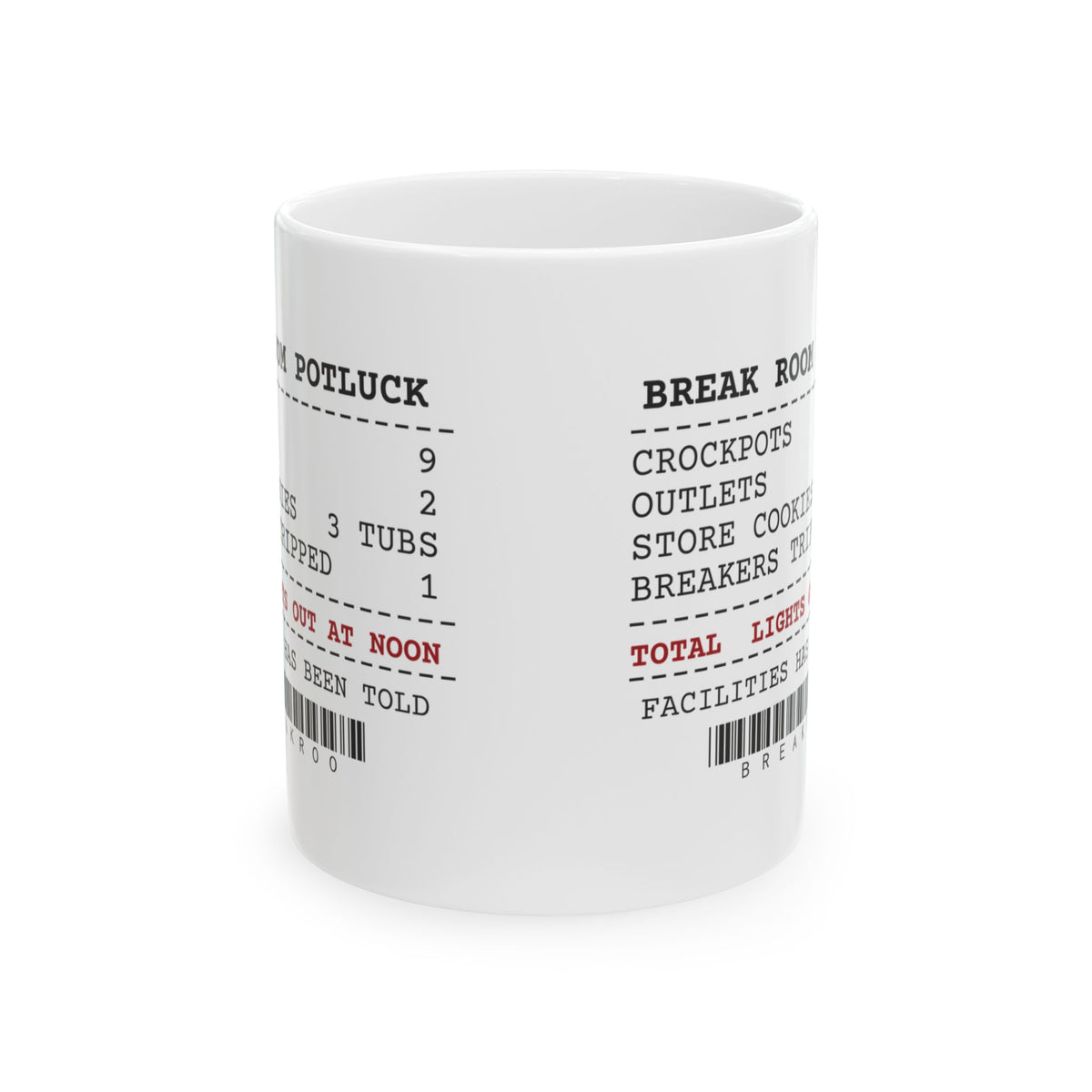 Funny Christmas Coworker Coffee Mug Nine Crockpots Two Outlets