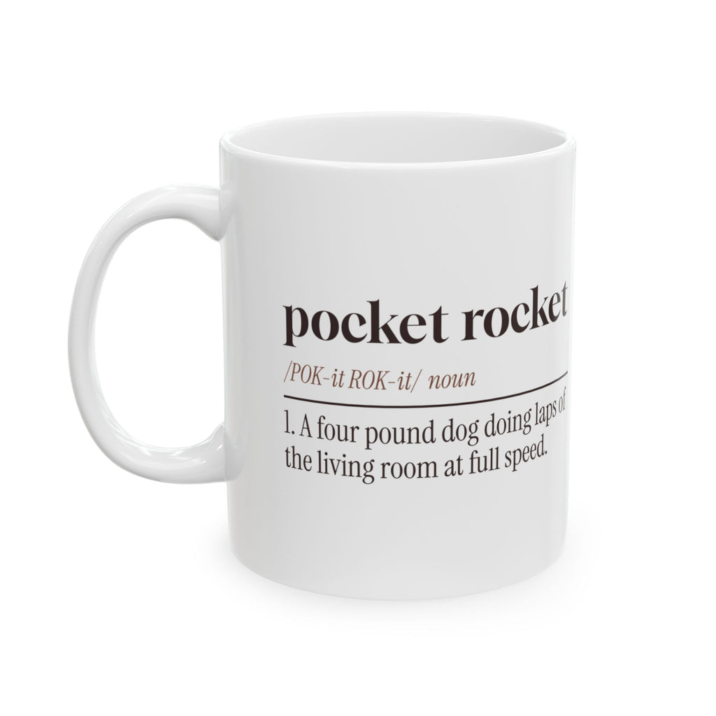 Funny Chihuahua Coffee Mug Pocket Rocket Dictionary Definition