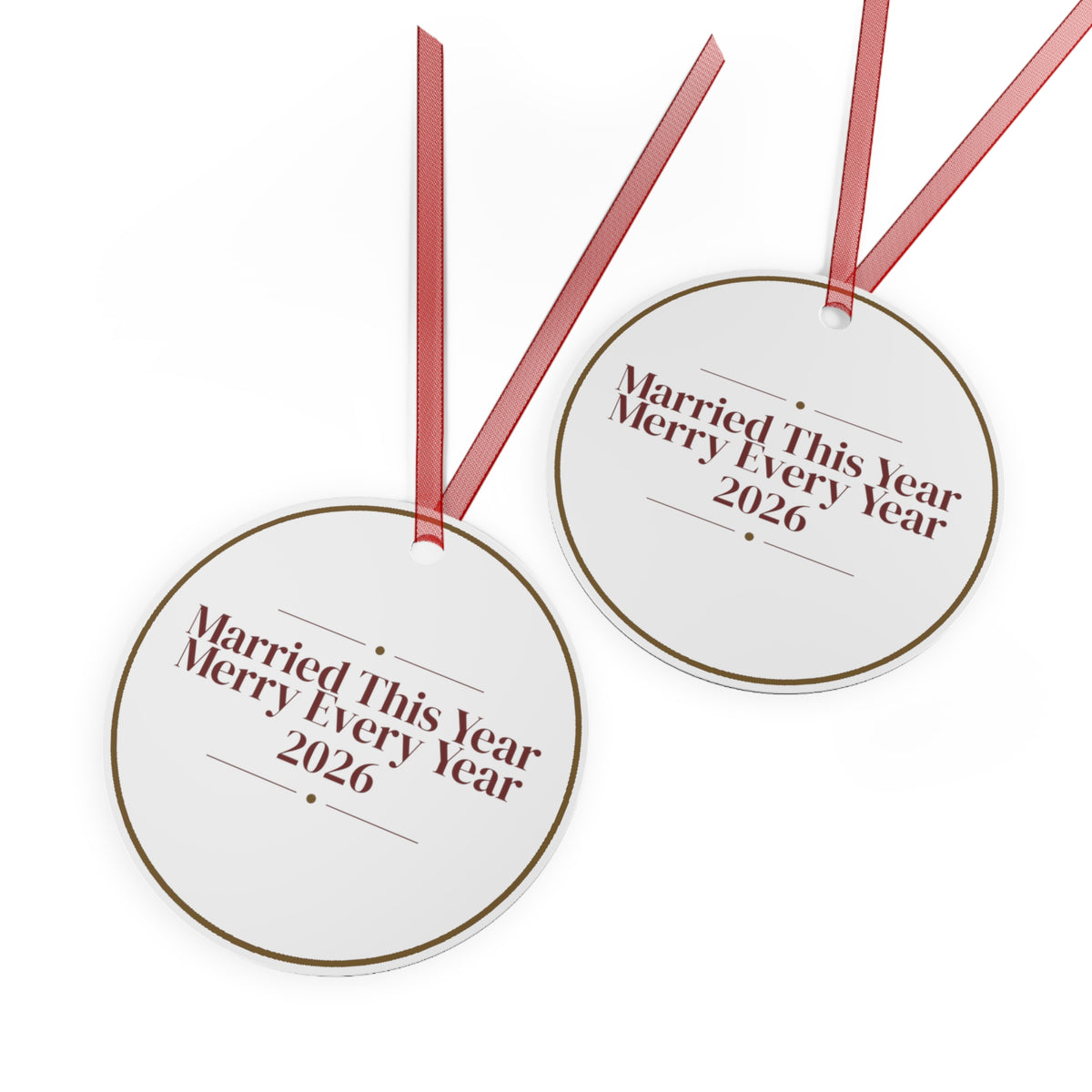 Christmas Ornament Married This Year Merry Every Year 2026