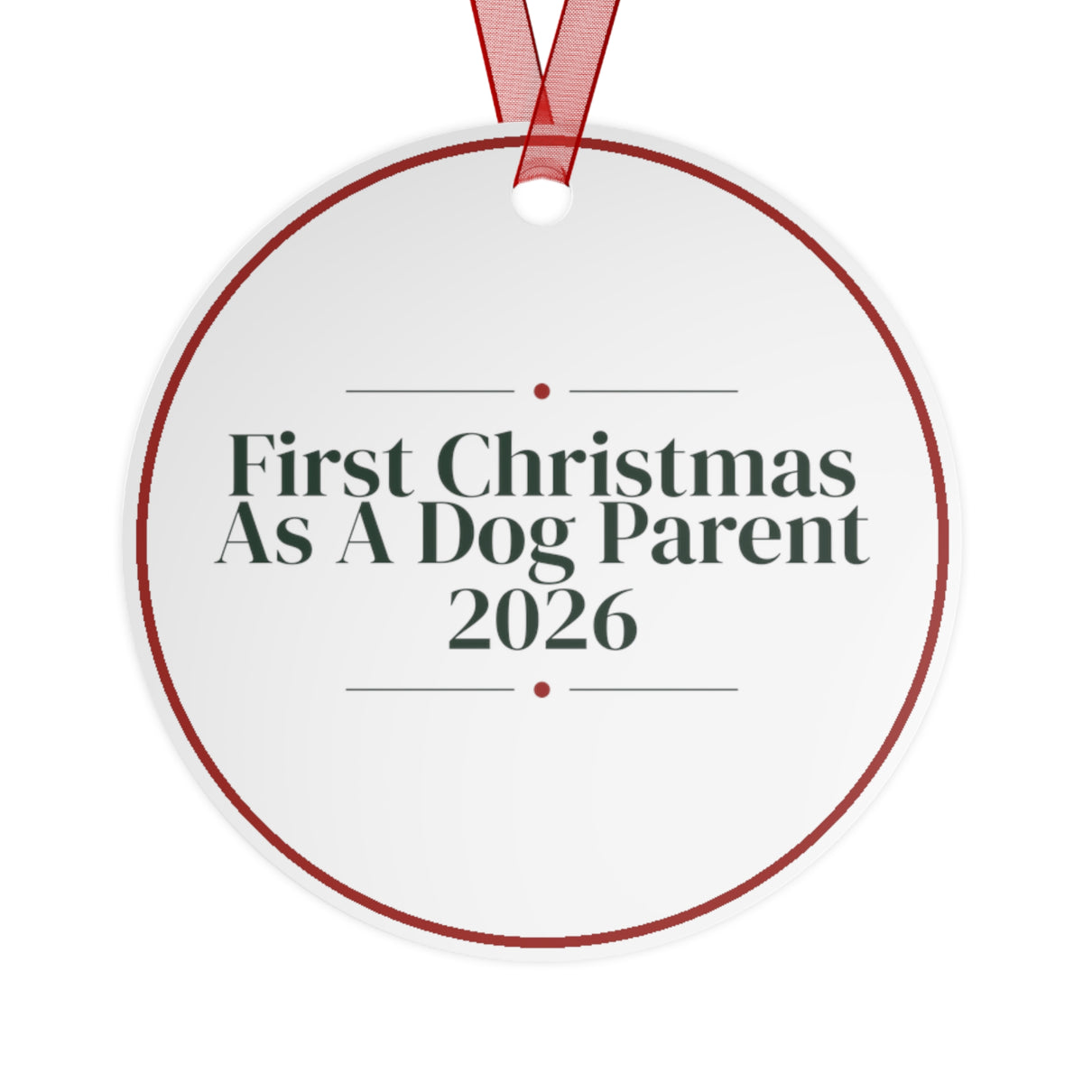 Christmas Ornament First Christmas As A Dog Parent 2026 Keepsake