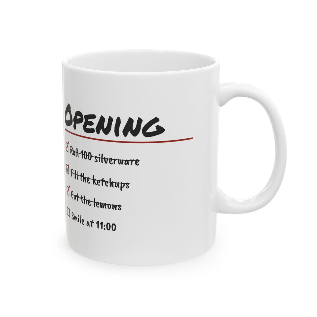 Funny Waitress Coffee Mug Roll 100 Silverware Fill The Ketchups