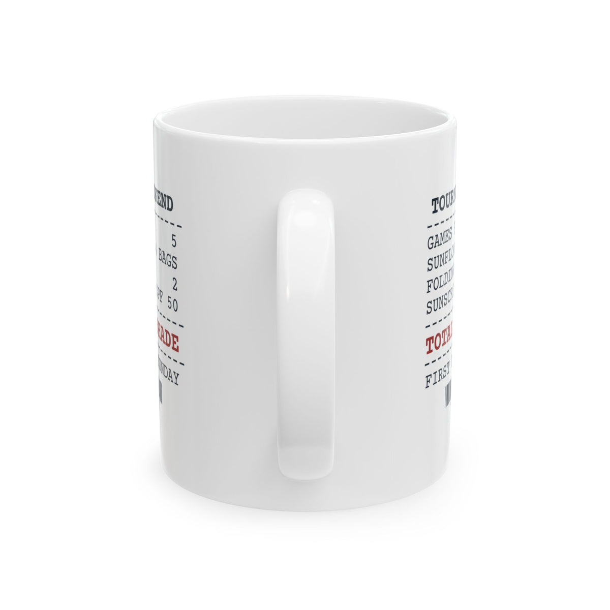 Funny Baseball Mom Coffee Mug Five Games Zero Shade Receipt For Moms