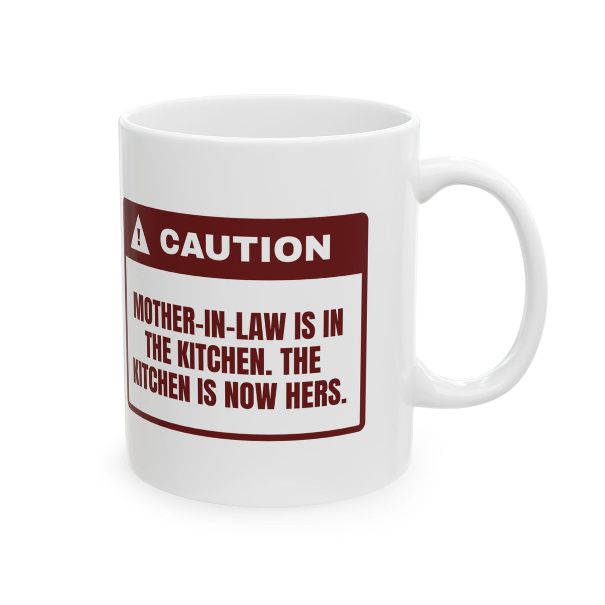 Funny In-Laws Christmas Coffee Mug Mother-In-Law Is In The Kitchen