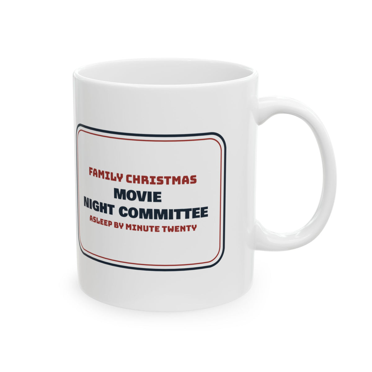 Funny Christmas Coffee Mug Movie Night Committee For Family
