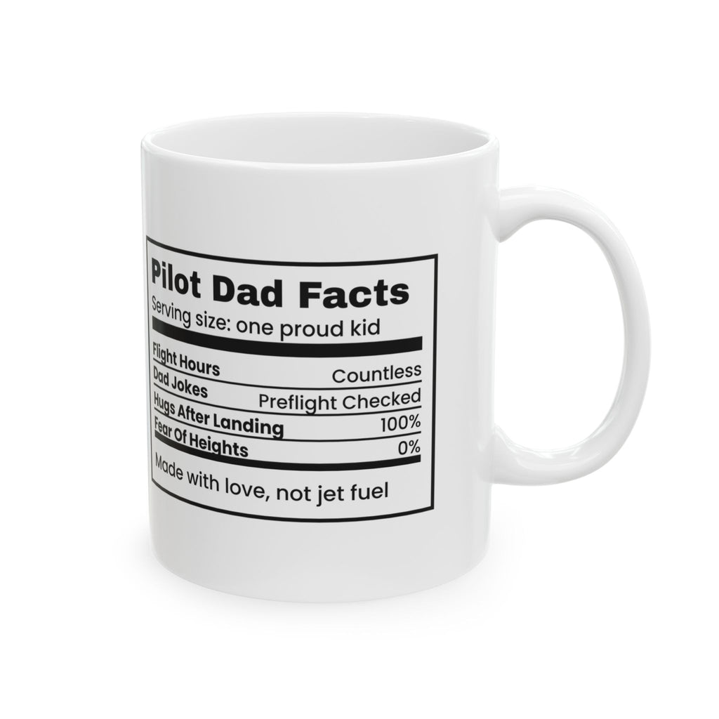 Pilot Dad Coffee Mug Pilot Dad Facts Hugs After Landing
