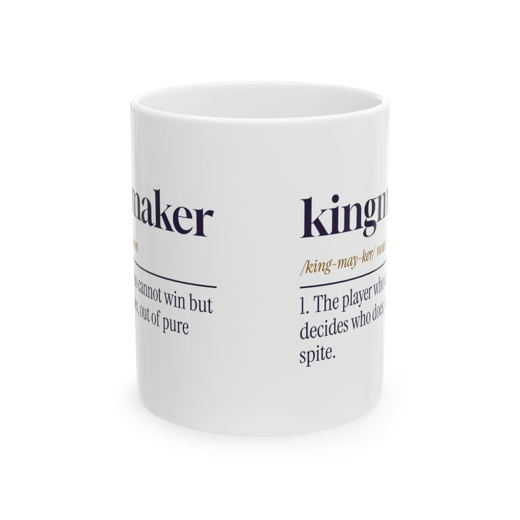 Funny Board Game Mug Kingmaker Dictionary Definition