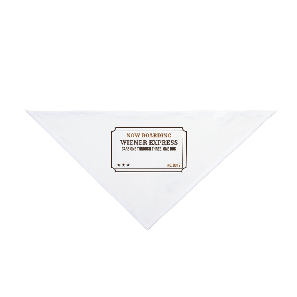 Funny Dachshund Dog Bandana Wiener Express Ticket For Doxie Owners