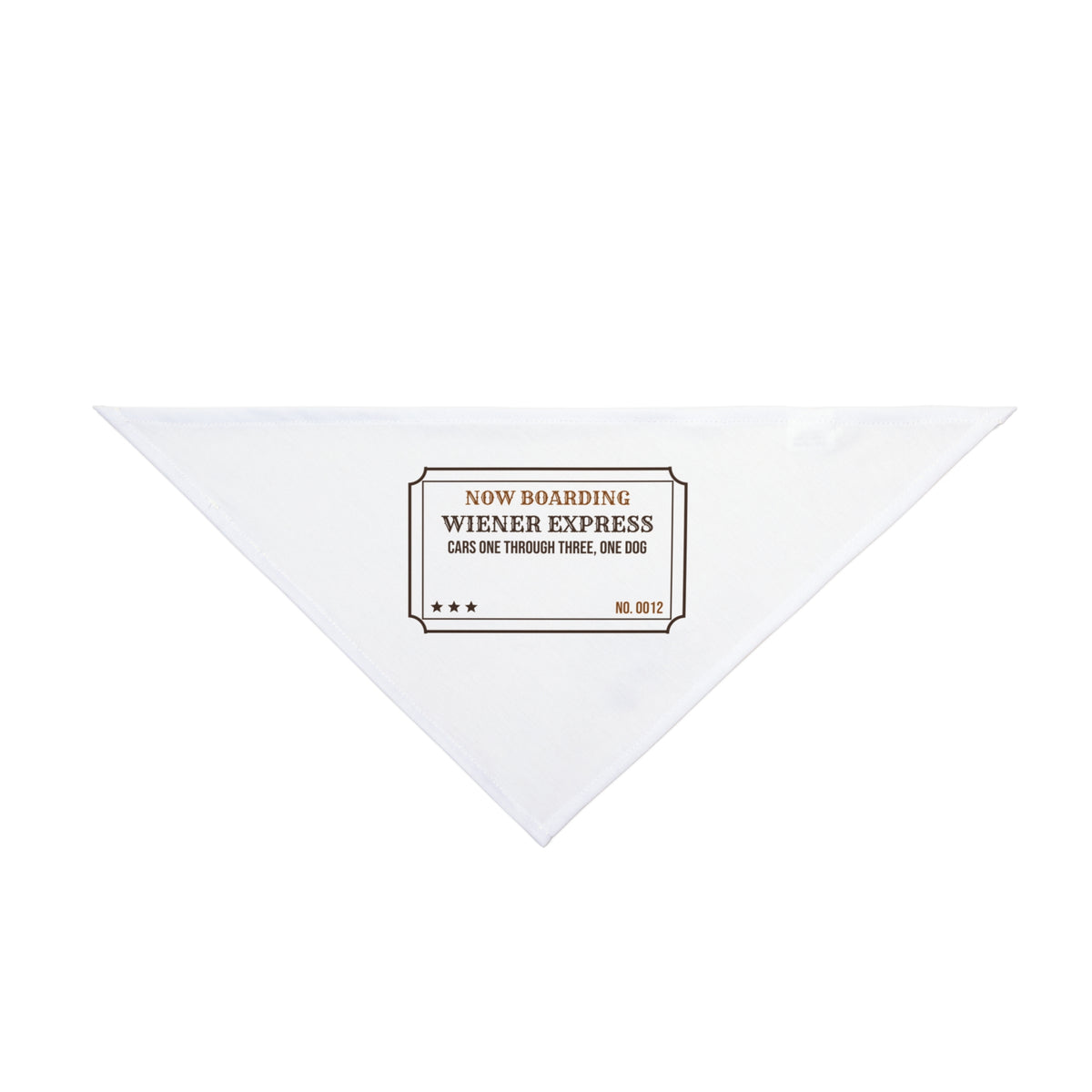 Funny Dachshund Dog Bandana Wiener Express Ticket For Doxie Owners