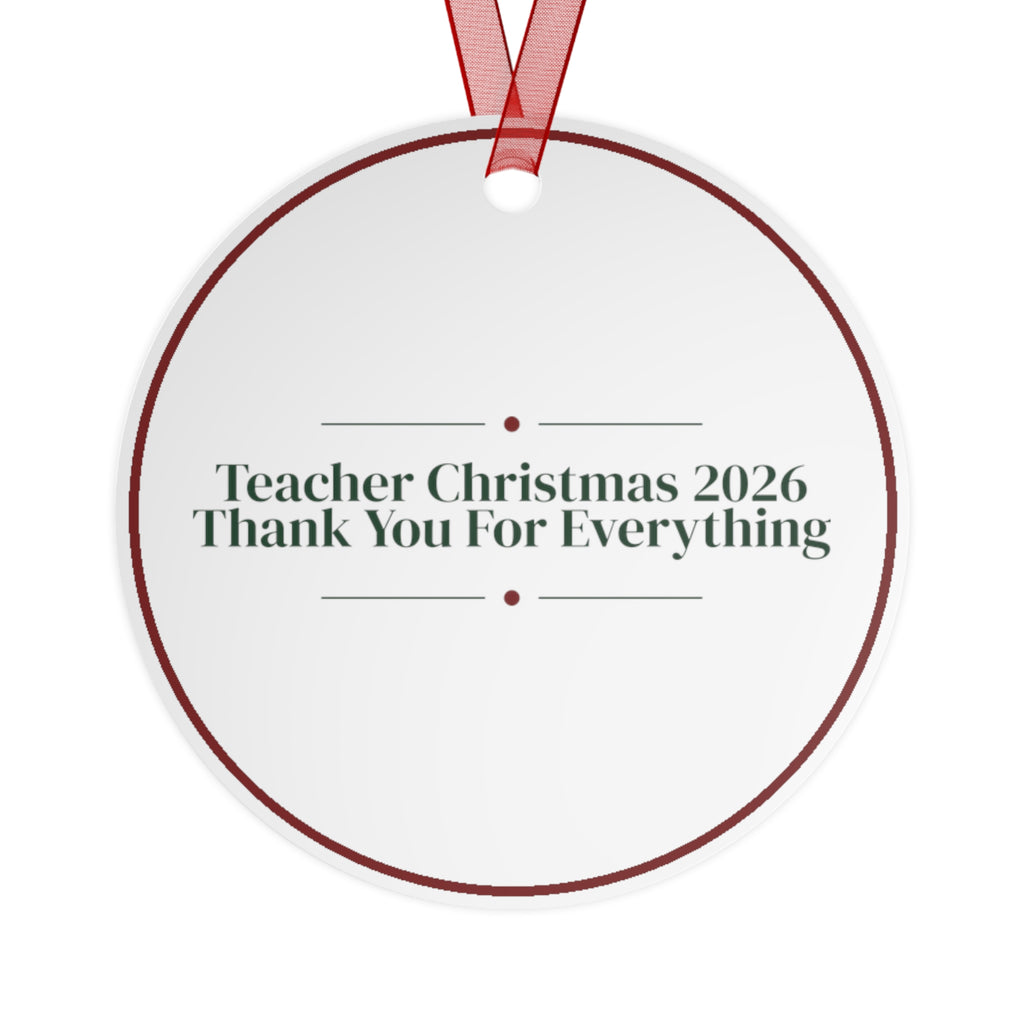 Christmas Ornament Teacher Christmas 2026 Thank You For Everything