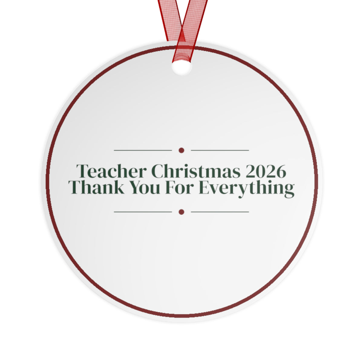 Christmas Ornament Teacher Christmas 2026 Thank You For Everything