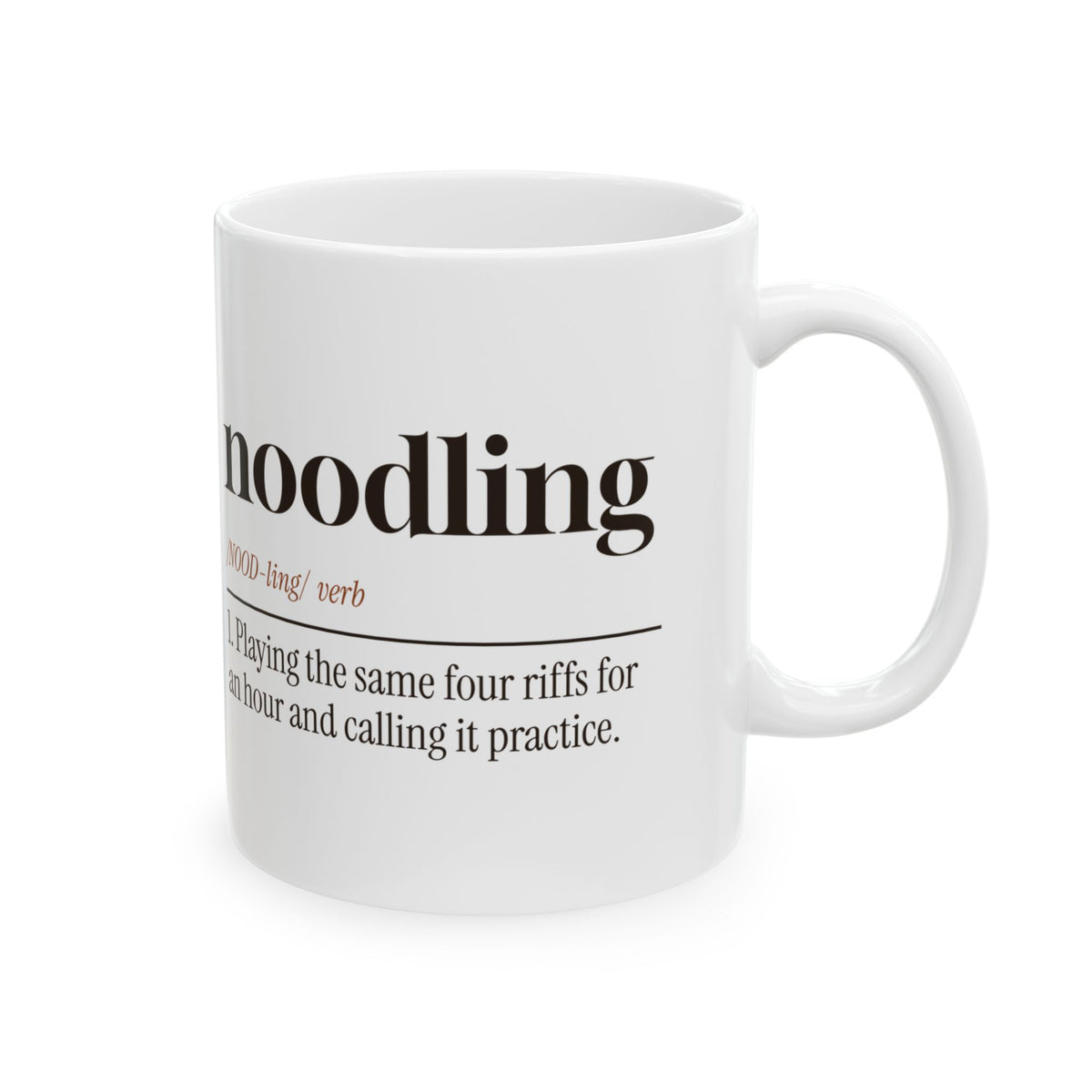 Funny Guitarist Coffee Mug Noodling Dictionary Definition For Musicians